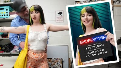 Shoplyfter – Cute Green-Haired Thief Gets Caught and Pounded by the Security Officer