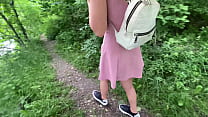 Hot Teen with Huge Boobs enjoy Public Outdoor Fuck