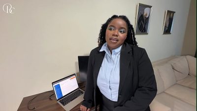 Ebony Secretary Wants a Promotion so Her Boss Fucked Her Through a Tiny Hole in Her Skirt