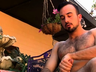 Handsome Mason Lear Shows Off His Hairy Toned Body